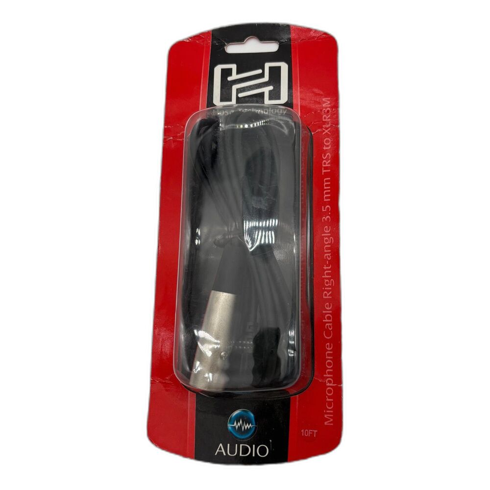 Hosa XVM-110M 3.5mm Camcorder Microphone Cable, Right-angle 10ft-NIB